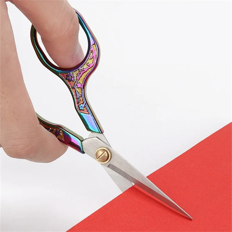 Tailor Scissors 1PC Stainless Steel Vintage Sewing Fabric Cutter Embroidery Thread Shears