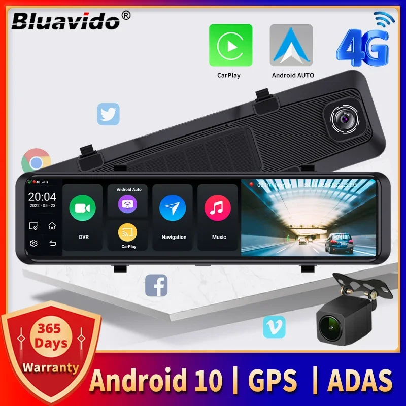 11264GLTECarMirrorDashCamADASDualCamerasFHD1080PGPS