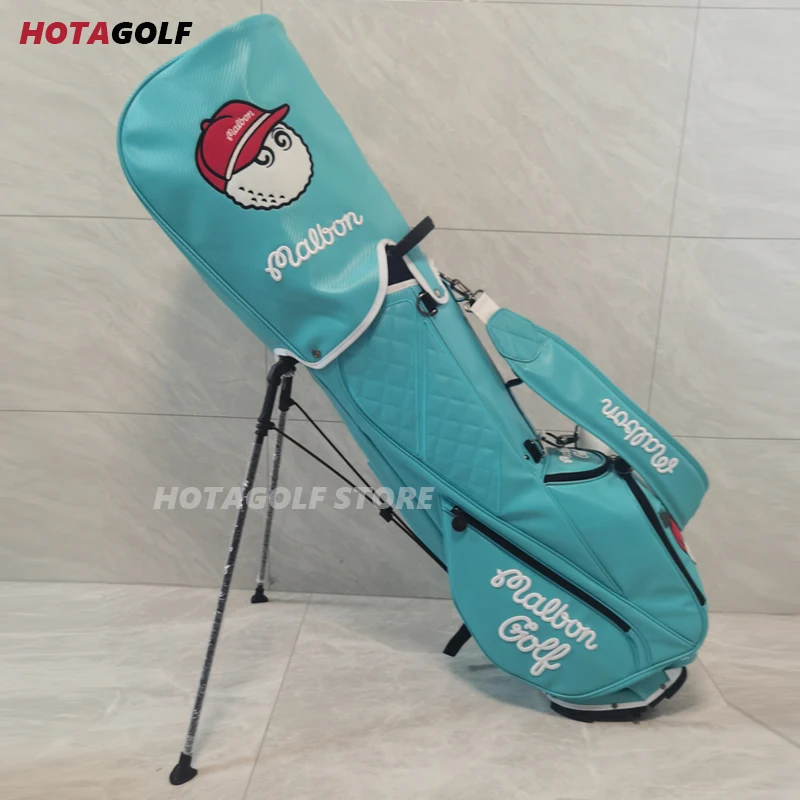 2022 New Fashion Malbon Golf Stand Bag Pu Waterproof White/black/blue