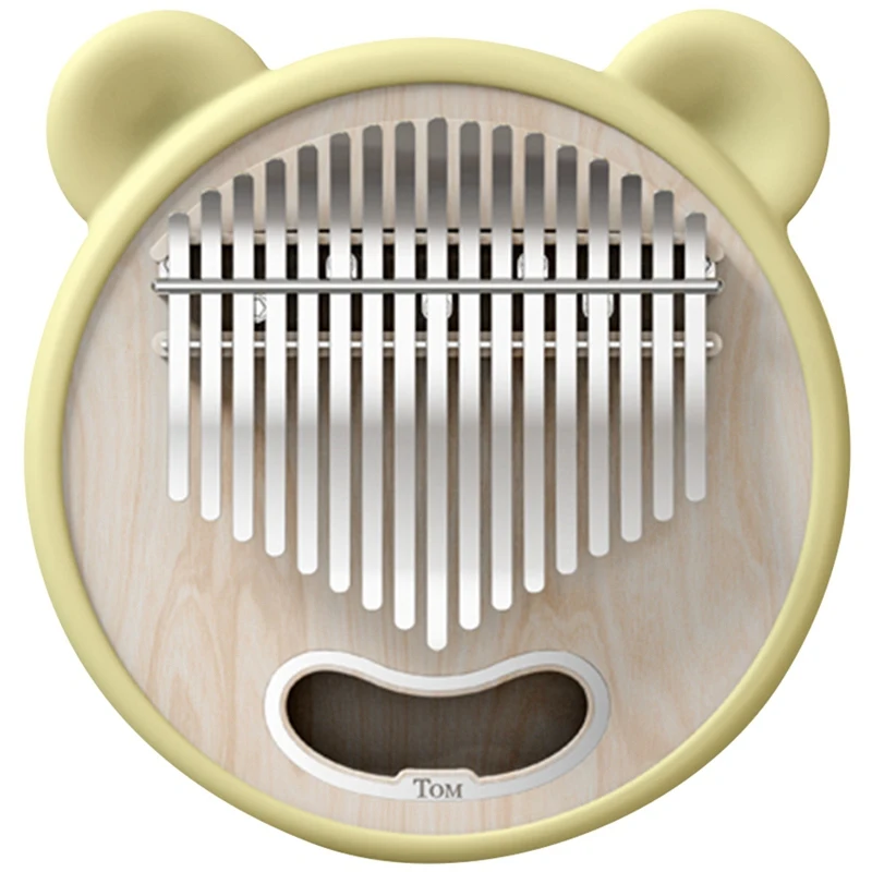 

TOM 17 Key Thumb Piano Animal Wood Kalimba With Silicone Cover Gift
