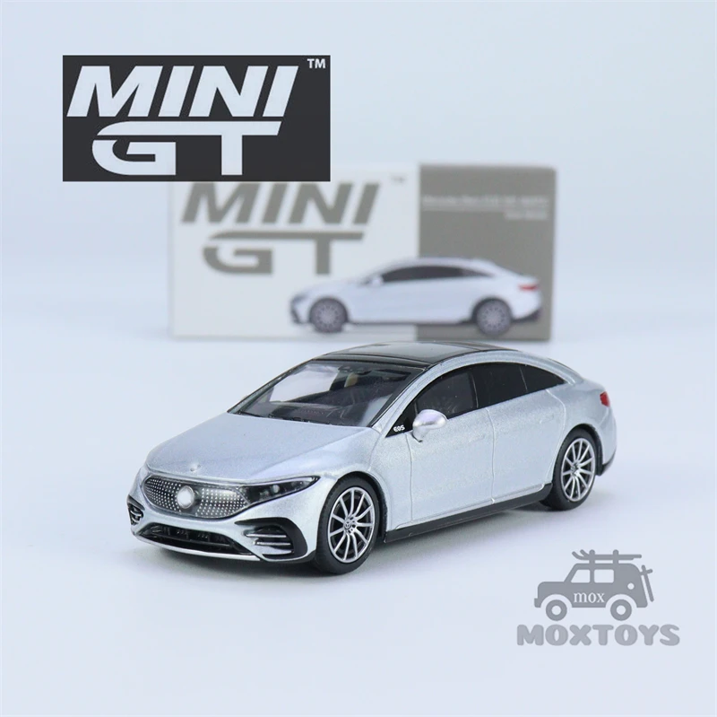 

MINI GT 1:64 MB EQS 580 4MATIC High-tech Silver Metallic LHD Diecast Model Car