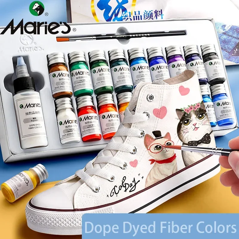 Fabric Paint Set 12/36 Colors 10ml/Tube for Clothes Canvas fabric paint set