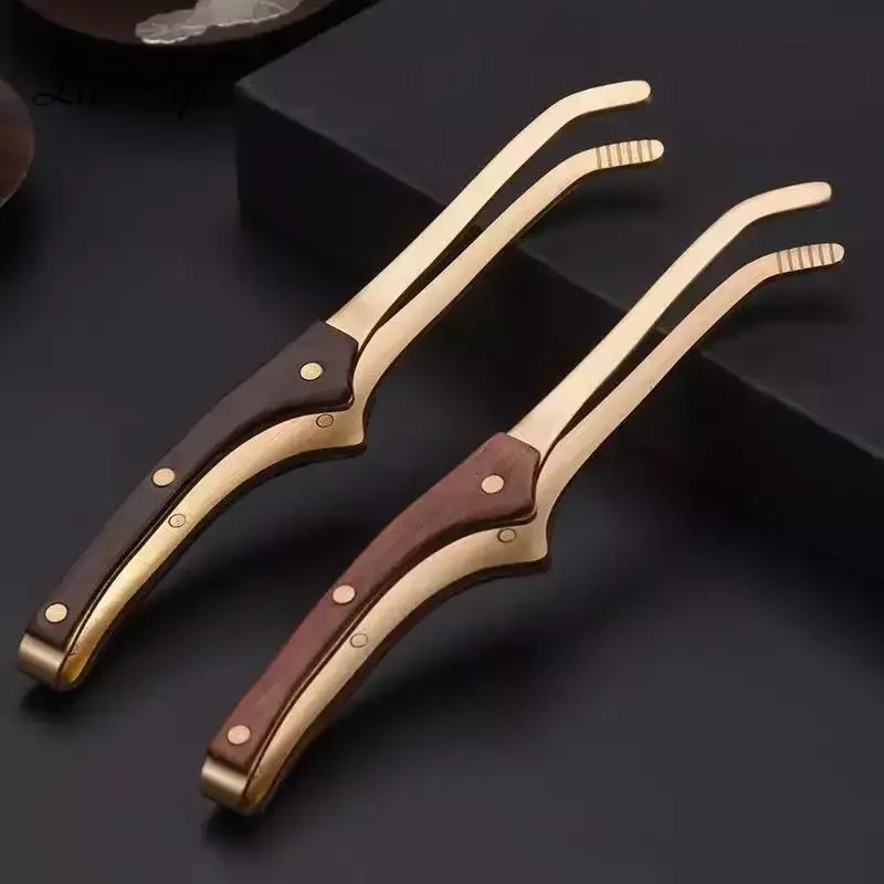 Wooden Tea Clip Tweezers Anti-hot Non-Slip 17cm Tea Set Accessories