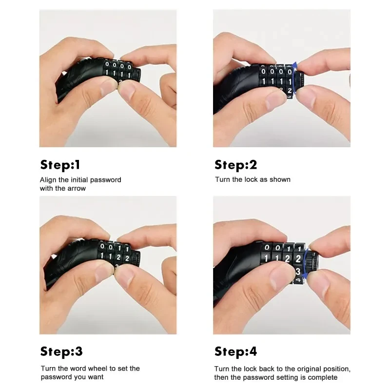 4-Digit Combination Bike Lock 5