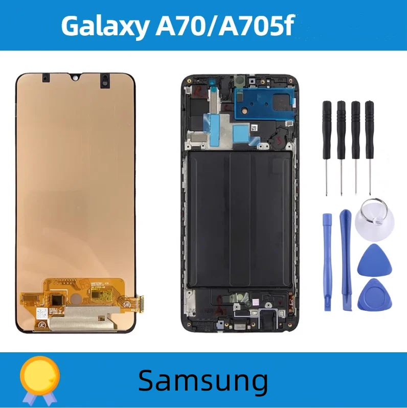 

Suitable for Samsung A705 screen assembly A70 2019 mobile phone LCD display A70s A7070 screen with frame