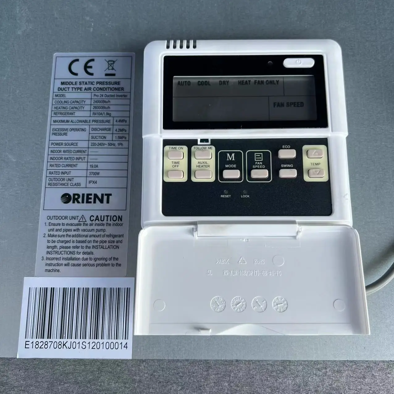 Ceiling Concealed Ducted Type Air Conditioner Orient 18000btu 24000btu 36000btu 48000btu DC Inverter Heat Pump 220V 50HZ R410A 5