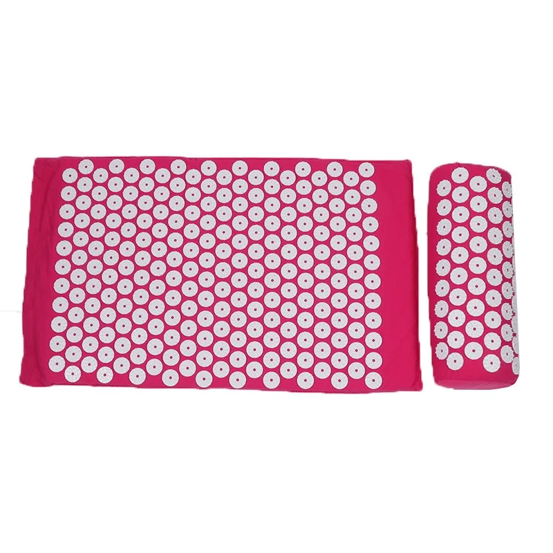 3pcs/set Acupressure Yoga Mat Pillow Non-Slip Fitness Mat Cotton Sponge Material Portable Home Gym Accessories