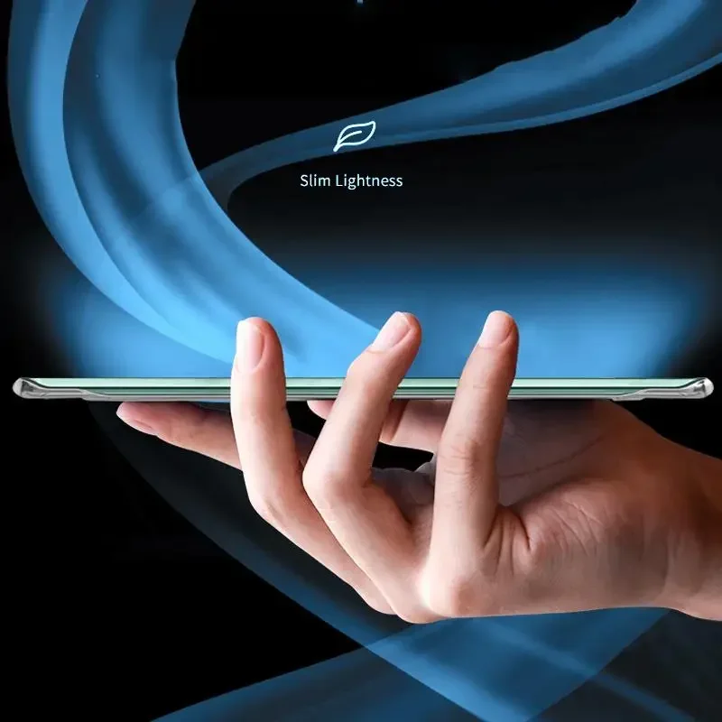 Enhanced Frameless Transparent Case with Ring - Ultra Slim Hard PC Protective Cover