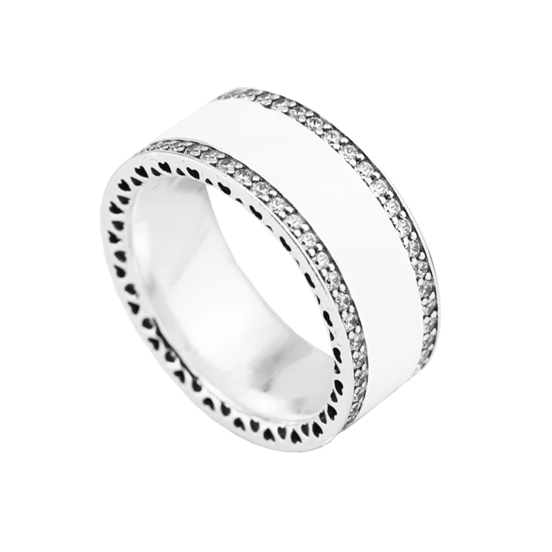 

Rings For Women Hearts Of Silver Enamel 925 Sterling Silver Ring Male Ring Proposal Wedding Gift Rings For Jewelry Making