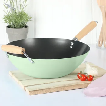 Nonstick Carbon Steel Wok 5
