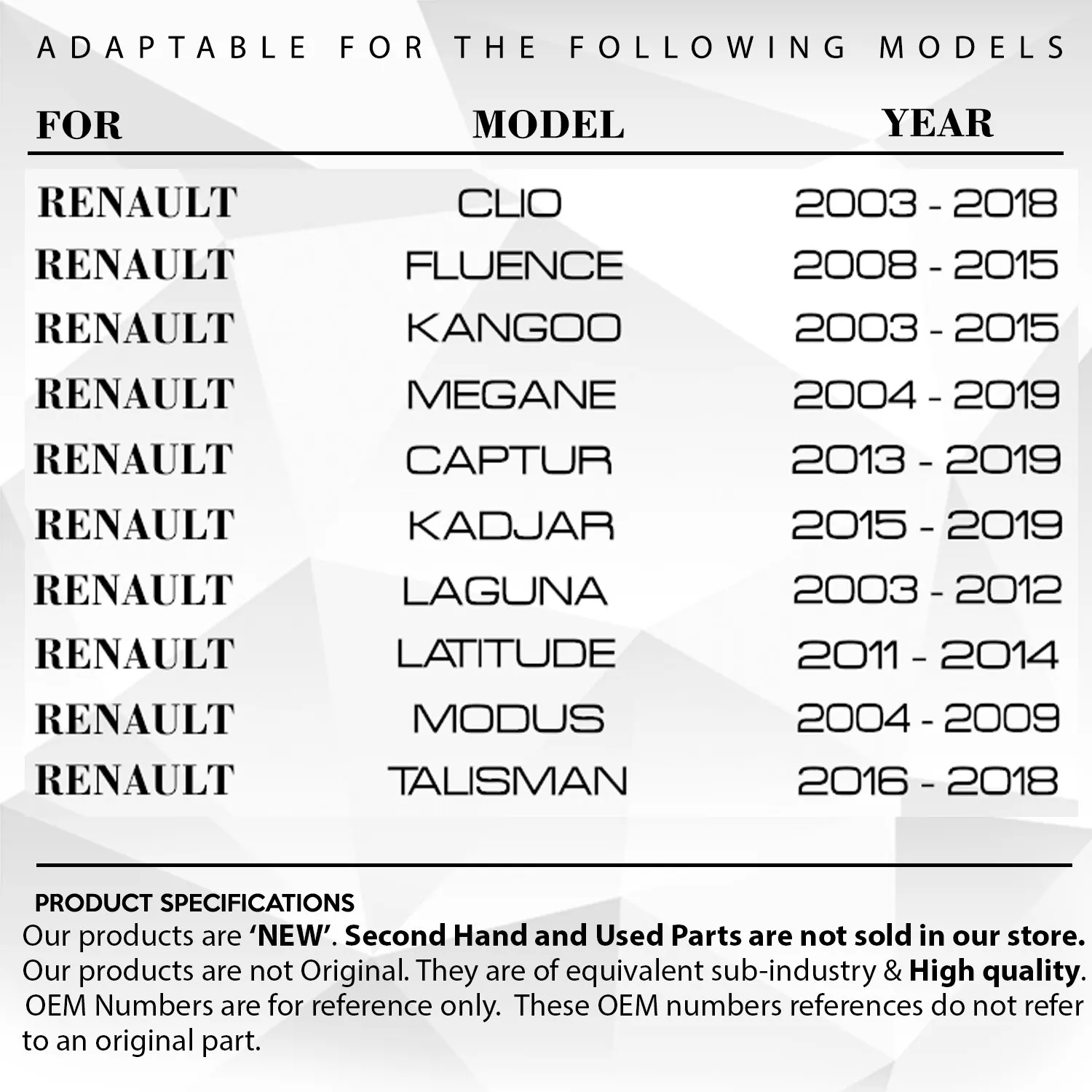 Crankcase Plug Washer for Renault Clio, Megane, Dacia Duster, Dokker