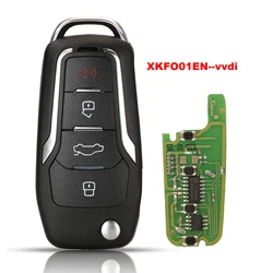 Xhorse Universal 4 - Button Remote Key Fob for Ford - Single Piece (5PS)