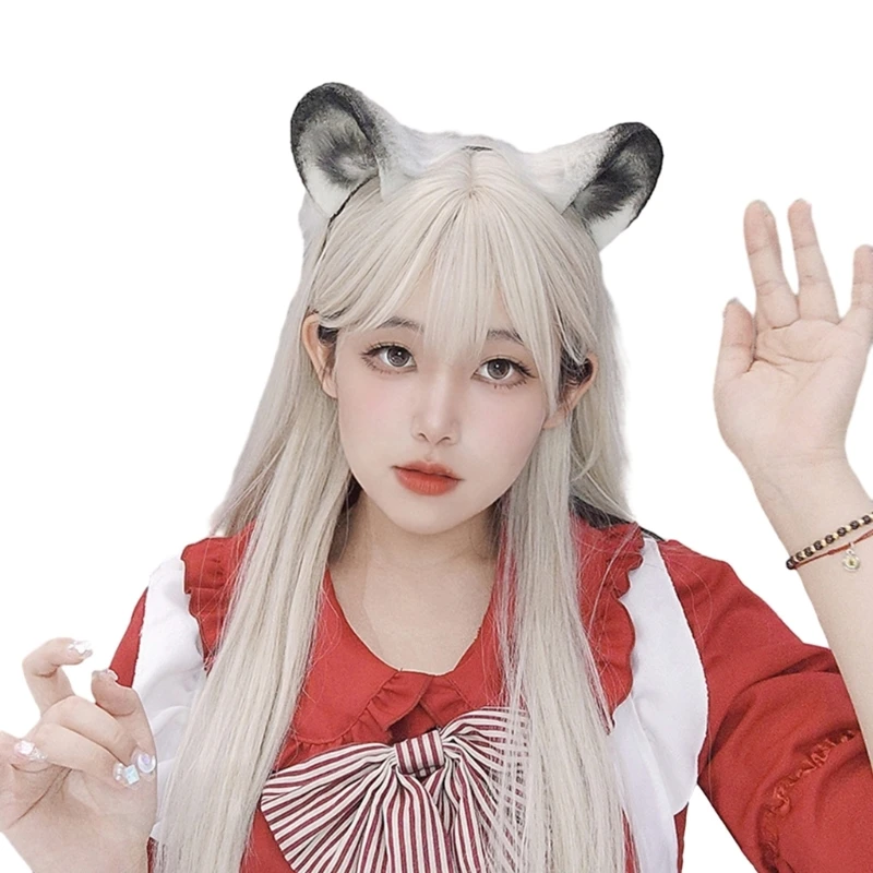 

Y166 Halloween Animal Headband Handmade Cat Ear Accessory for Women and Girls