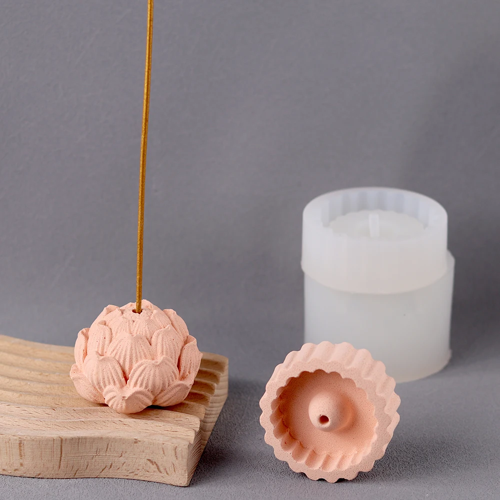 Concrete Incense Sticks Storage Tray Silicone Mold DIY Handmade Incense