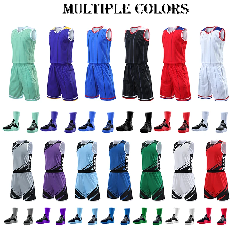 Basketball Jerseys Cheap Basketball Jerseys Breathable Basketball Wear 100% Polyester Kids Shirts Uniforms for Men's