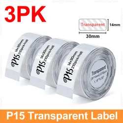 Compact Thermal Label Printer with Adhesive Label Tape (3PK Transparent)