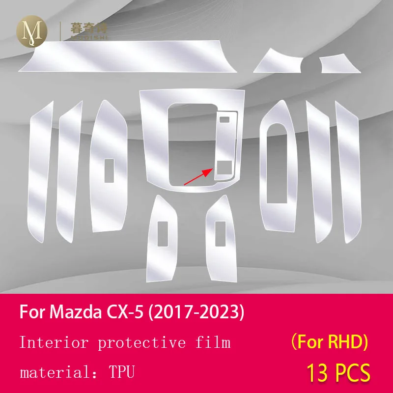 For Mazda CX5 XC30 2024 2023 2022 Accessories Car interior film transparent  TPU Gear Panel Center Console Anti-scratch Sticker - AliExpress