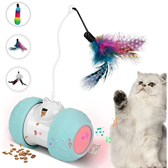 Puzzle Feeder Cat Toys for Indoor Cats, Interactive Cat Toys Bored Cats,  Silicone Cat Treat Puzzle Making Feeding Happier, Pink