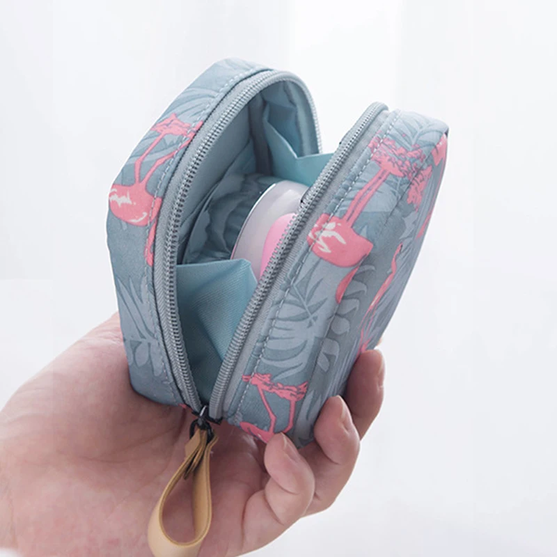 New Cosmetic Bag Flamingo Solid Color Travel Toiletry Storage Bag Cactus Beauty Makeup Bag Cosmetic Bag Organizer Special Offer 5