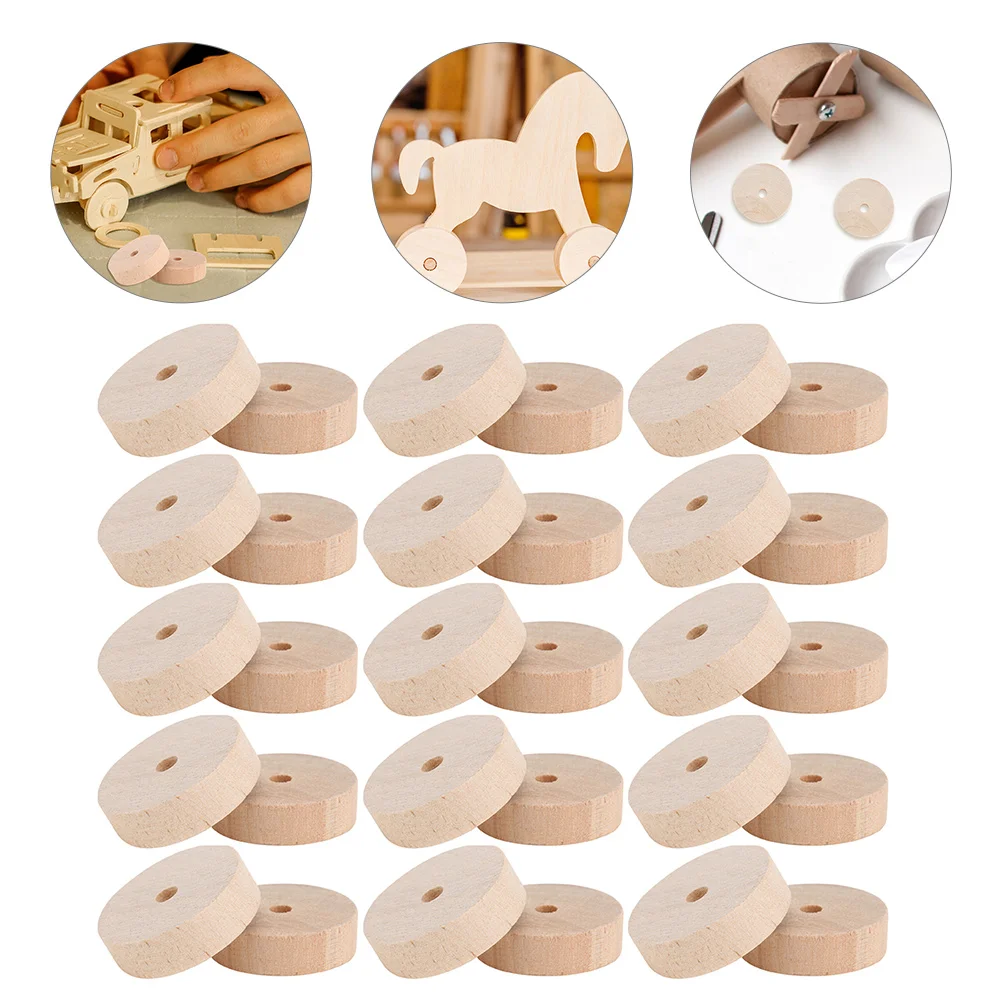 

Wood Craft Wheels Small Wood Wheels Miniature Wooden Wheels Tools Wheel DIY Art Crafts Accessories