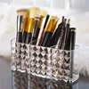 Cosmetics Storage Case Plastic Makeup Jewelry Storage Rack Clear Brush Pen Lipstick Display Shelf Holder Bathroom Organization 2