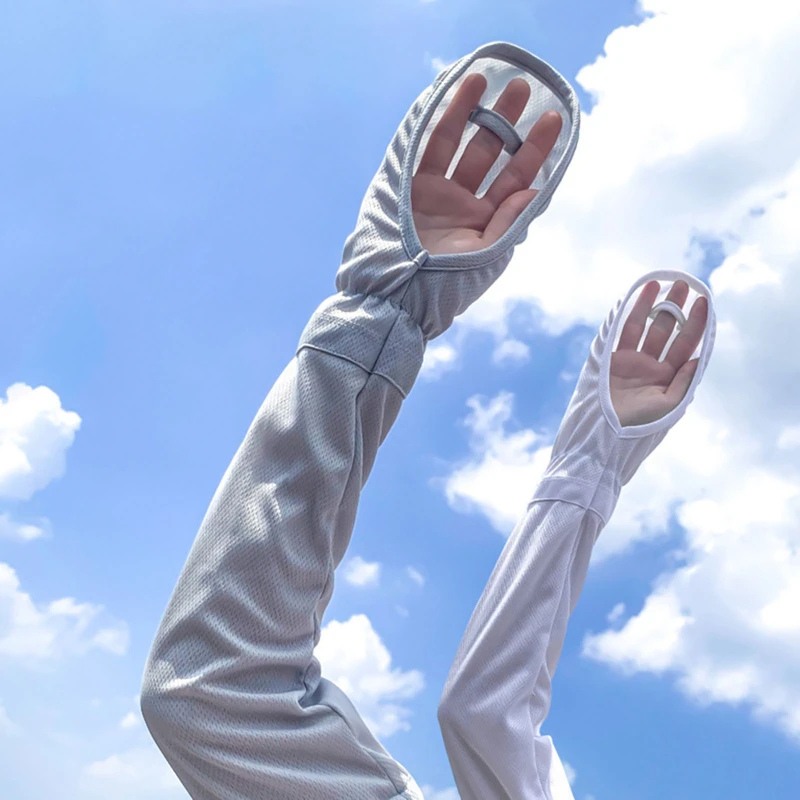 Summer Ice Silk Sunscreen Long Sleeves Arm Outdoor Driving Cycling Arm