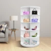 20 Pairs 5-tier Rotating Shoe Rack Free Standing Shoe Rack Shoe Organizer for Entrance Livingroom Bedroom Cloakroom 4