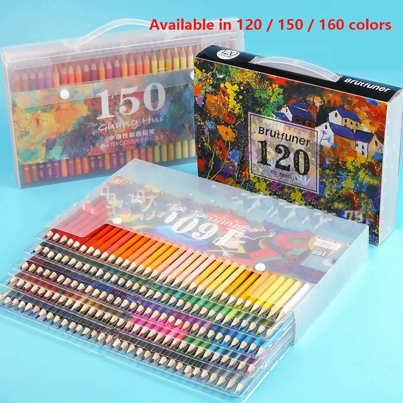 

CHEN LIN 48/72/120 Colors Watercolor Drawing Set Oil Colored Pencils Artist Painting Sketching Pencil for Student Art Supplies