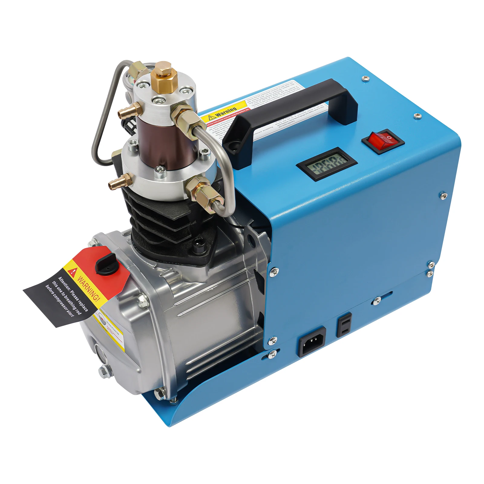 4500 Psi 0-30 MPa Elektrische Kompressorpumpe Hochdruck-Luftpumpensatz 300 Bar Elektrische Luftpumpe Luftkompressor – Detail 8