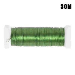 Enhanced Floral Craft Wire for DIY Arrangements and Flower Stems (Green)