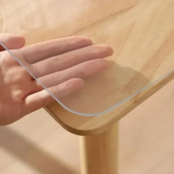 Nappe transparente imperméable en PVC, protection de Table en verre souple, pour salon, Table à manger, Table basse, décoration de la maison 1