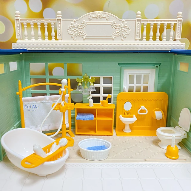 Sylvanian Families Dollhouse Playset Kitchen Cookware Set Accessories Gift  Girl Toy No Figure New #5090