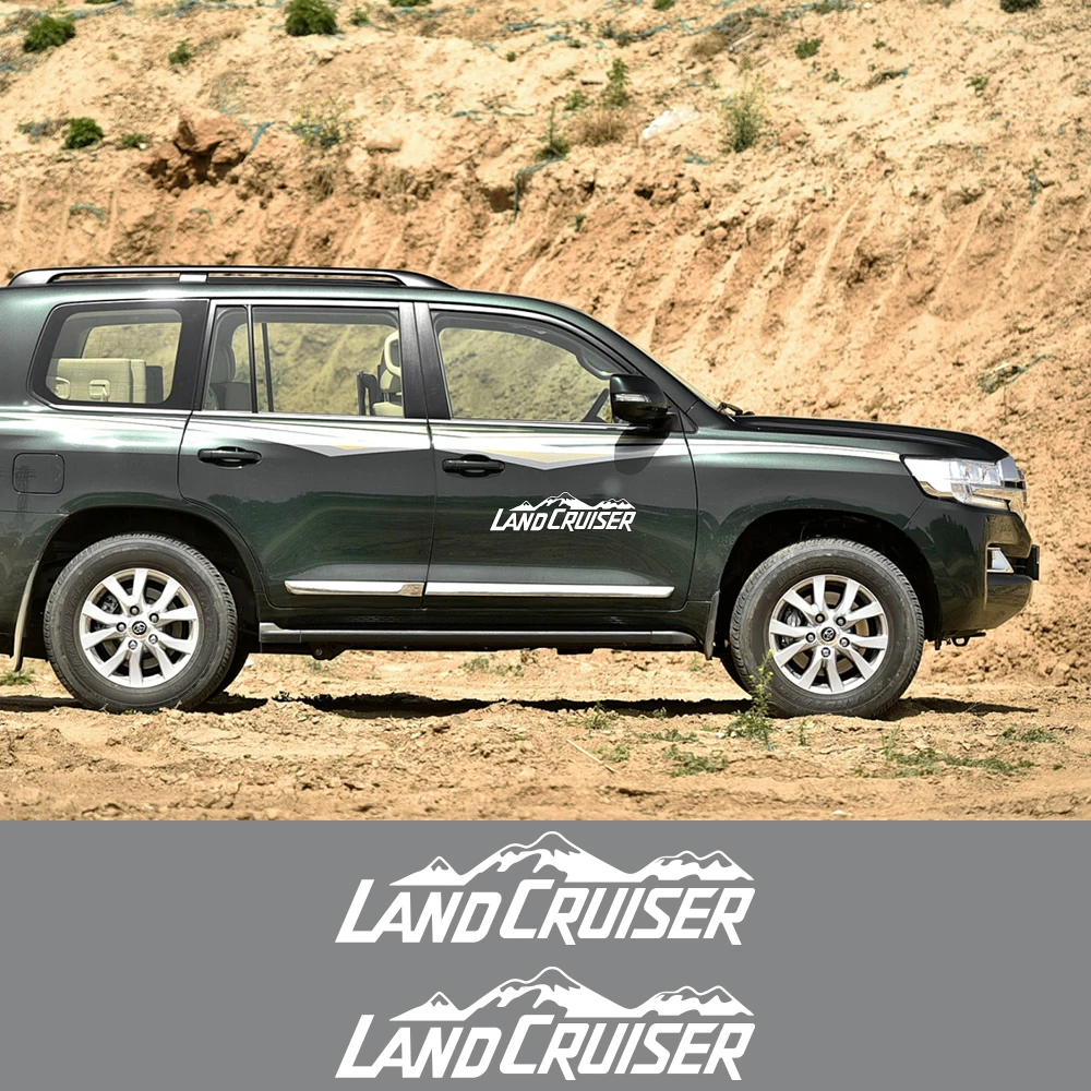 Car Side Stickers Auto Vinyl Decal Accessories For Toyota Land