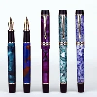 MAJOHN Final Craftsman M600S Pen, Resin Plating, Big Bright Pointed Adult Student Writing Practice Ink Pen, Gift Box Stationery 1