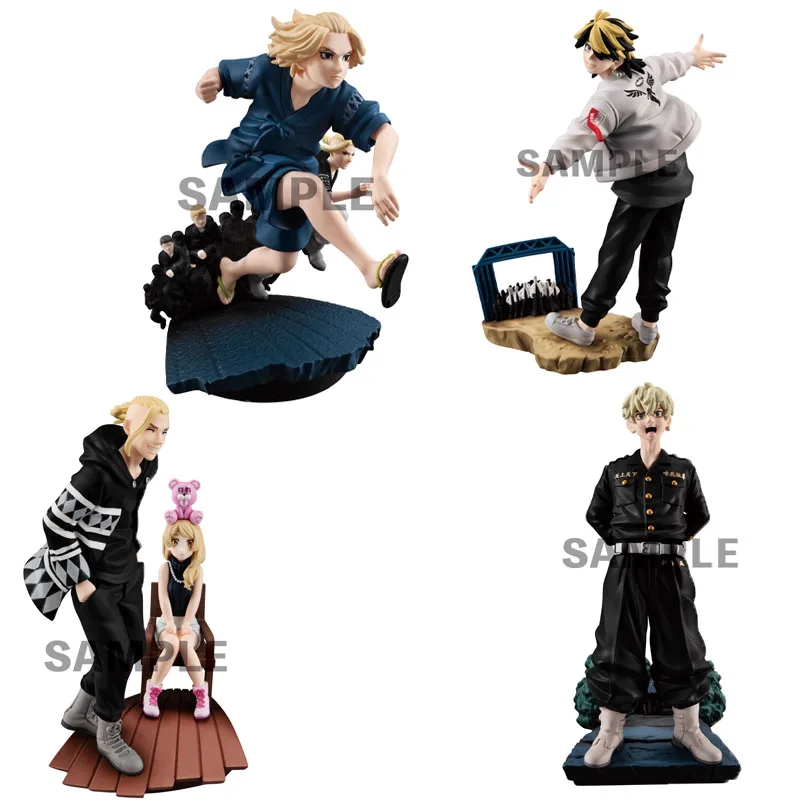 

MegaHouse Genuine Shokugan Petitrama Tokyo Revengers Manjiro Sano Anime Action Figures Toys for Boys Girls Kids Gifts