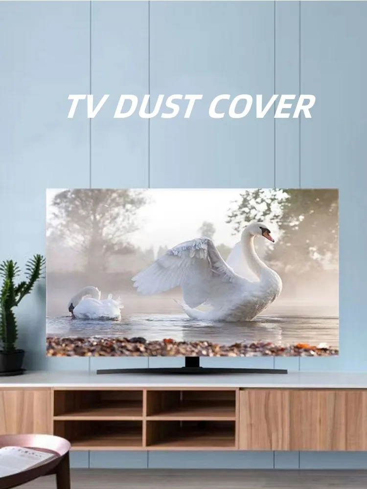 Description Picture 4 of itemGoodTop Universal TV Cover Protective Household Dust Cover Cloth Machine Washable Soft And Silky TV Decoration 32-75 Inch