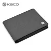 Gray KACO Fountain Pen Case 20 Slots Gray Canvas Pen Pouch Pencil Case Bag Storage for 20 Pens Waterproof Office Business Style 1