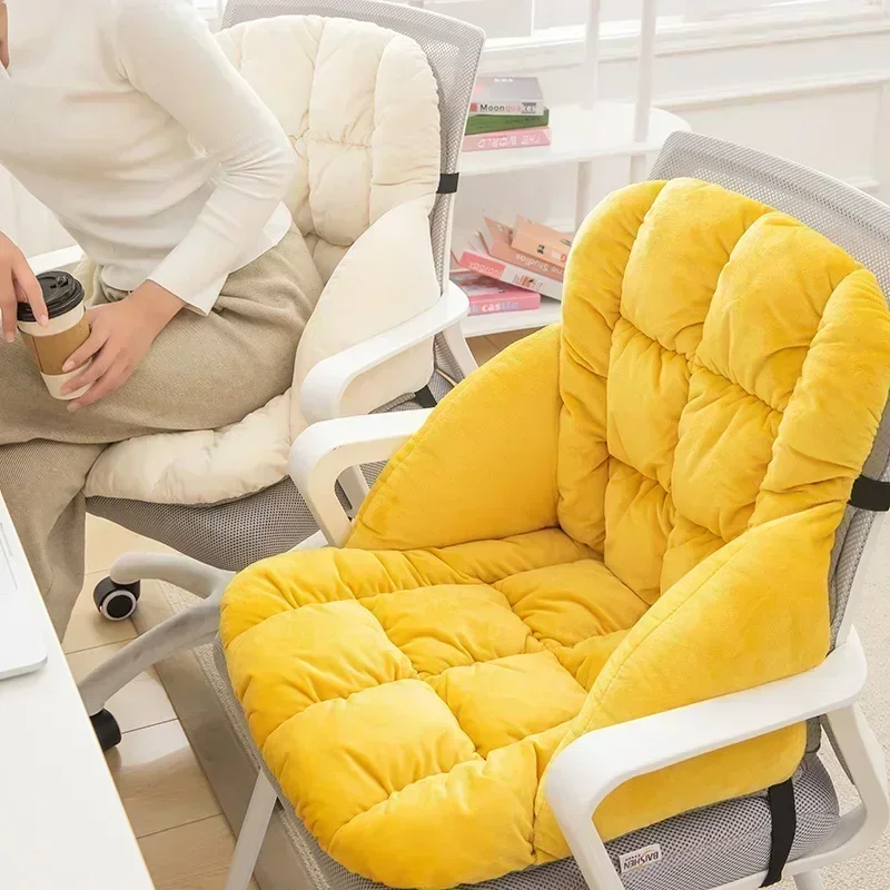 

Office Chairs One-piece Student Cushion Chair Mat Thick Non-slip Pad Breathable Four Seasons Available Butt Cushions