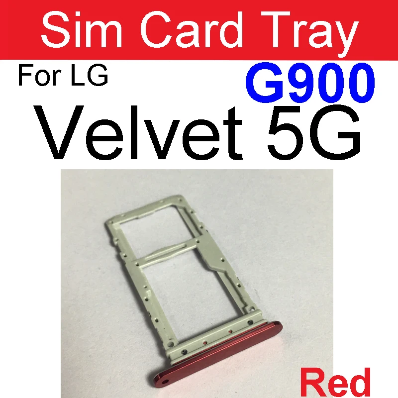 Bandeja De Tarjeta SIM + MicroSD Para LG Velvet 5G - Compatible Con LM-G900N, LM-G900EM, LM-G900, LM-G900TM