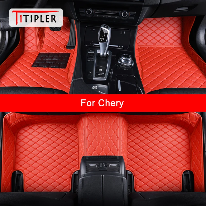 

TITIPLER Custom Car Floor Mats For Chery Arrizo 3 5 7 Tiggo 3 5 8 QQ QQ3 QQ6 A1 A3 A5 Auto Accessories Foot Carpet