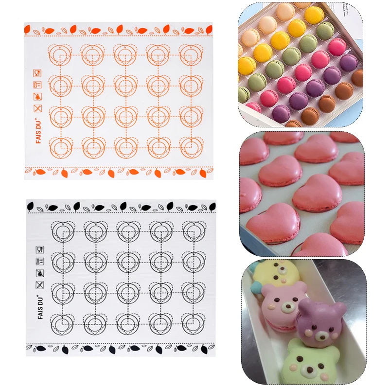 Silicone Heart Bear Macaron Baking Mat for Oven Reusable Non Stick Kneading Pad Dough Mat Bakeware Sheets Liner for Cookie Silicone Heart Bear Macaron Baking Mat for Oven Reusable Non Stick Kneading Pad Dough Mat Bakeware Sheets Liner for Cookie