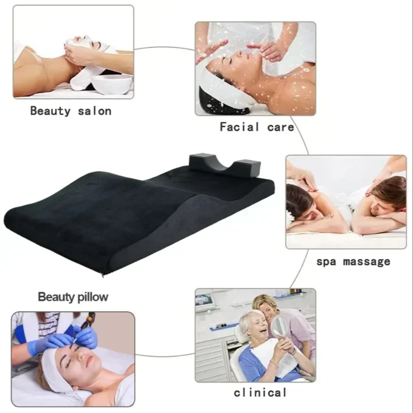 Lash Bed Topper and Bed Cover Ergonomic Curvy Massage Table Cushion Eyelash Mattress for Beauty Salon Customized