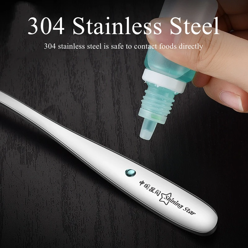2pcs LFGB Certificate 304 Stainless Steel Ladle 195mm Length Soup Scoop 58mm Width Serving Spoon Mirror Polish Family Tableware
