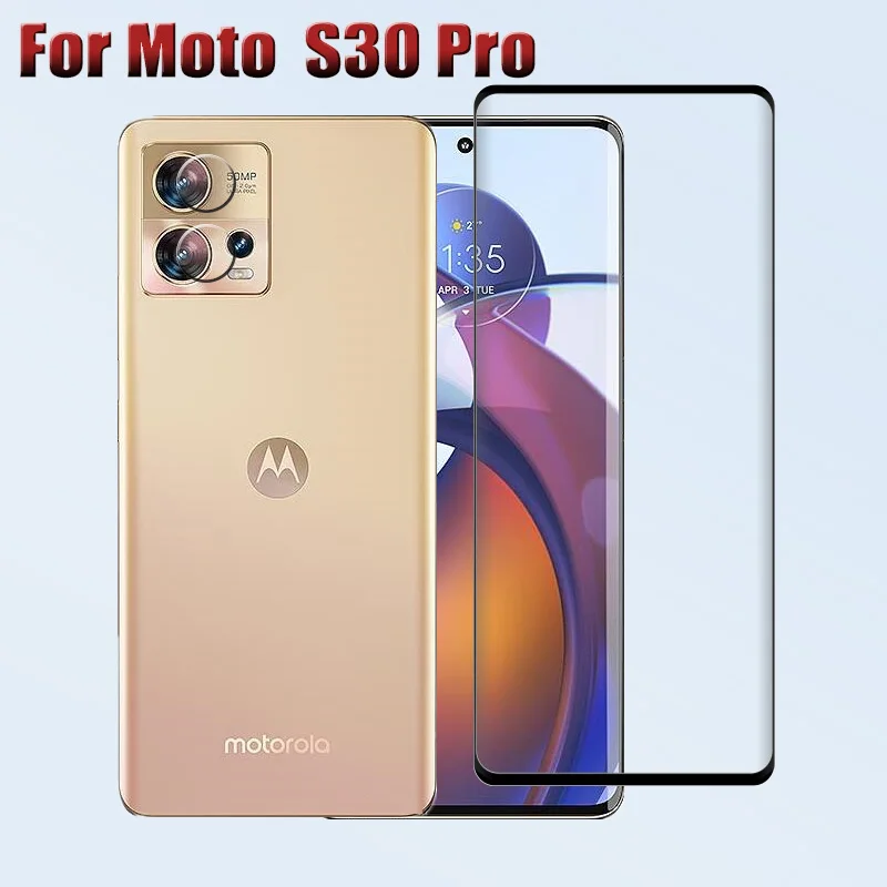 

9D Curved glass For Moto S30 Pro Edge 30 Fusion Tempered Glass film Soft Fiber Lens Film For Motorola Edge 30Fusion
