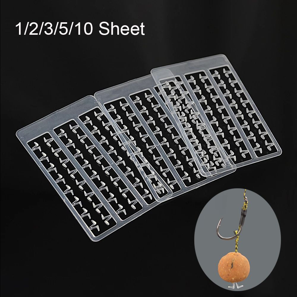 1-5 Sheet Carp Fishing Hair Stops For Boilie Bait Dumbell Shape Small Fishing Bobber Stop Stoppers Rig Carp Stops Fishing Tools