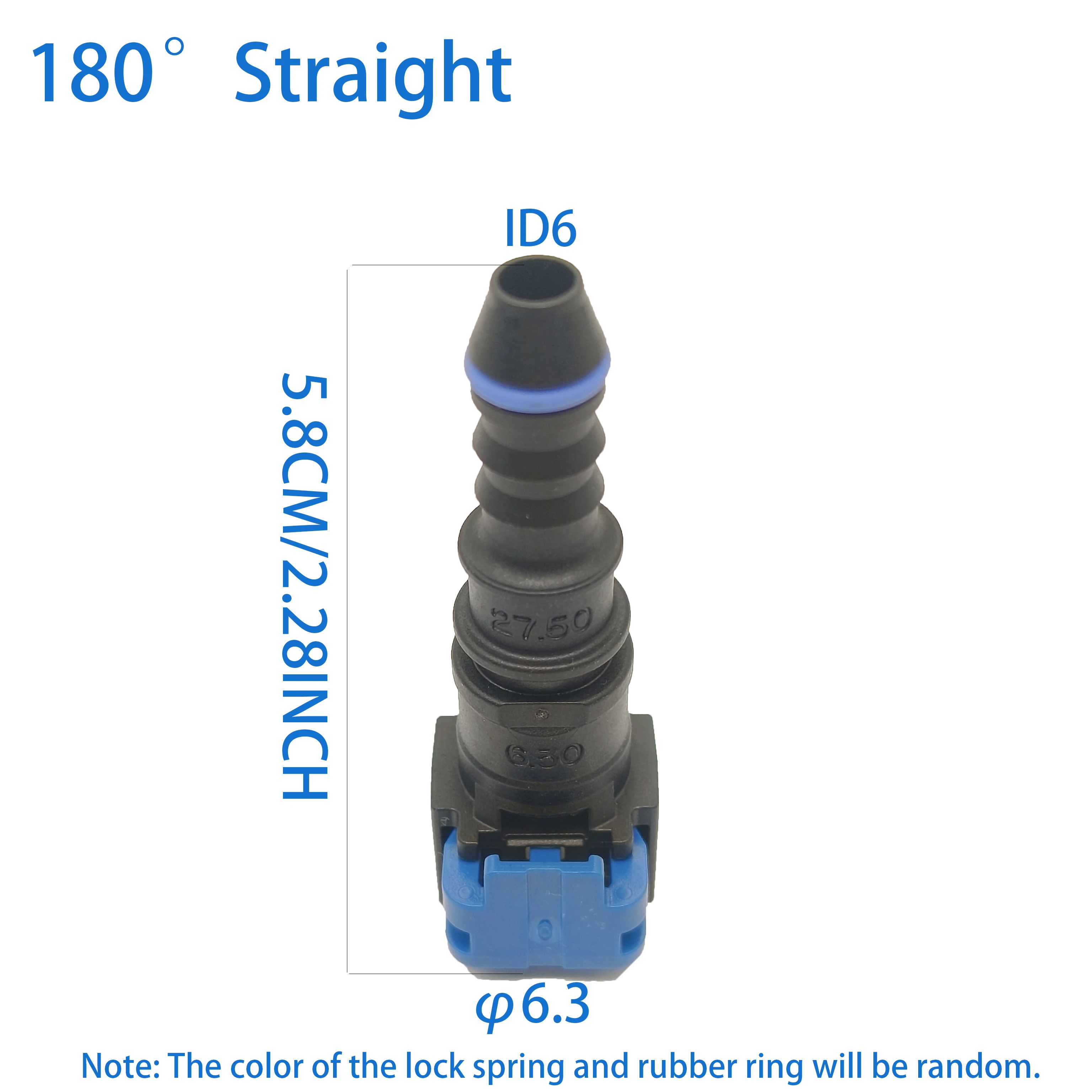 2pcs x 6.3 ID6 Lengthened Female Auto Car Fuel Line Hose Quick Release Connector Carburetor Part fuel line connector,hose coupler