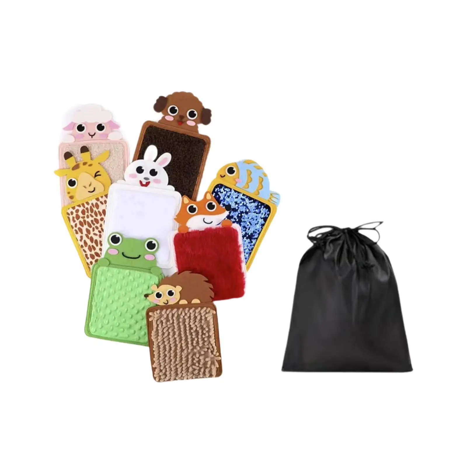 8 Pieces Sensory Mats Cartoon Kids Sensory Toys for Baby Boys Girls Children