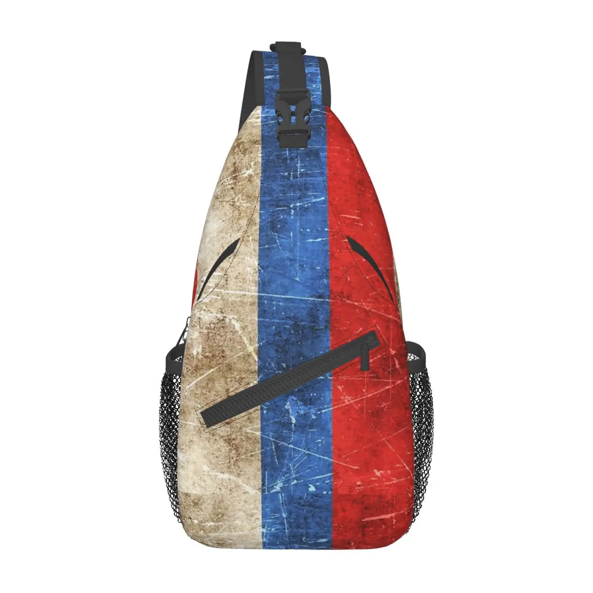 

Russian Flag Sling Backpack Sling Bag Hiking Traveling Chest Bag Daypack Men Fashion Crossbody Backpack Shoulder Bag Pouch