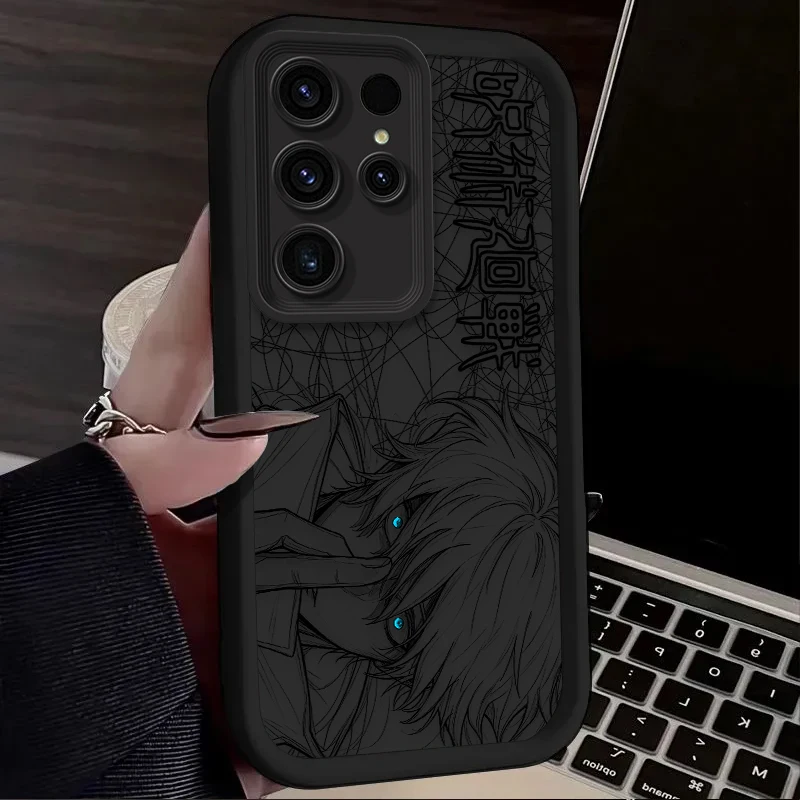 Satoru Gojo Messy Doodle Linework Soft Phone Case