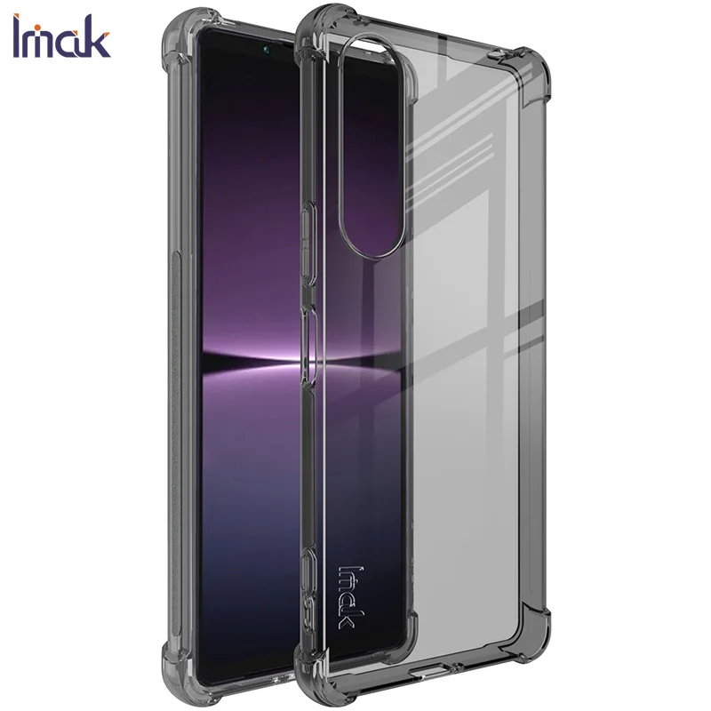 

IMAK Crystal Case for Sony Xperia 1 V 5 V 10 2023 Bumper Cover 360 Protect Air Bag Funda Xperia 10 V Case Xperia1 10V Soft Cover